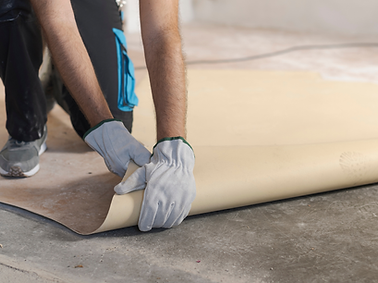 installation revêtement de sol vinyle dans appartement à Tavanne