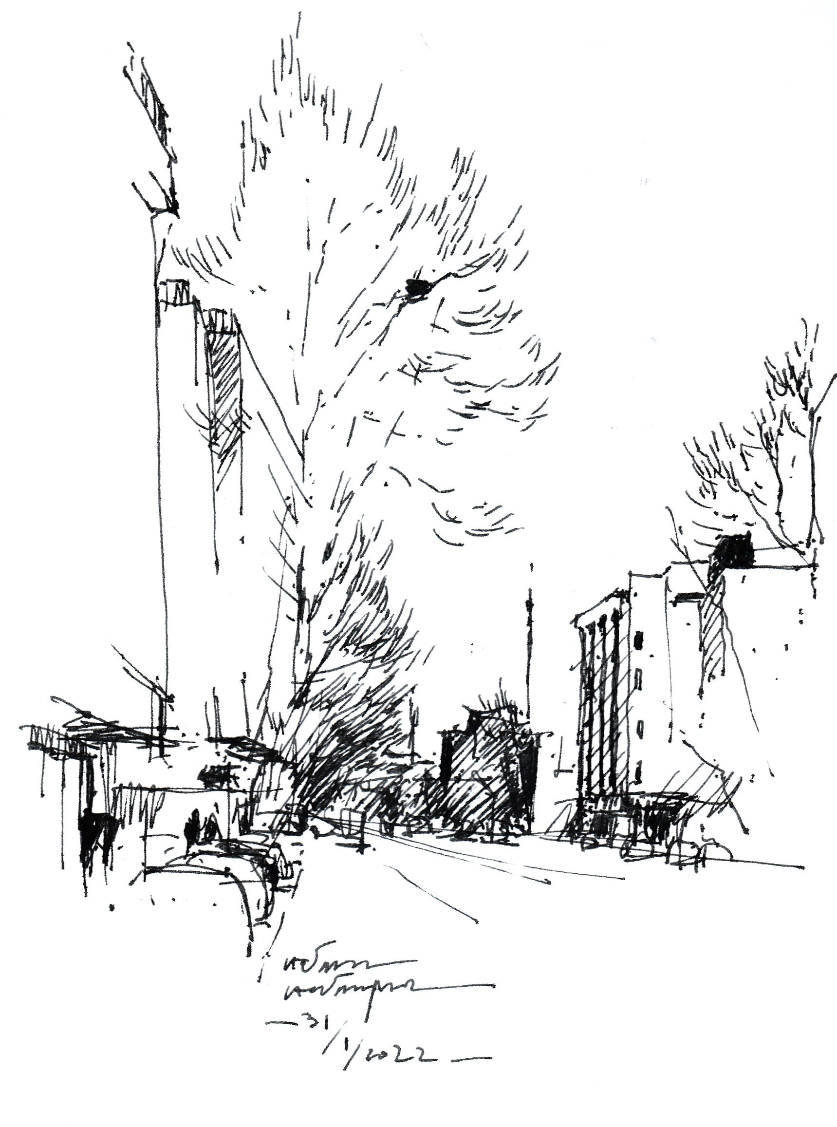 Vesal street (Bozorgmehr cross), Tehran, Iran