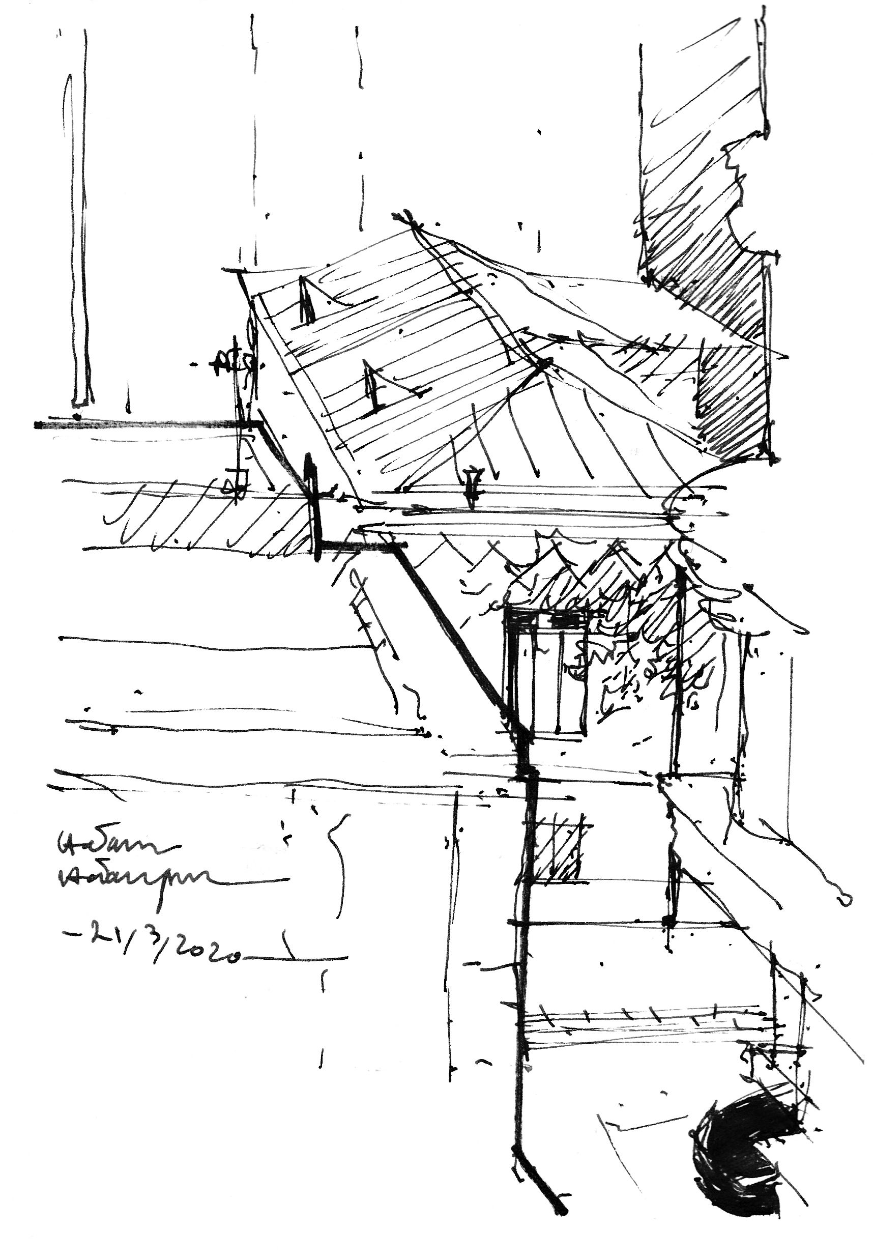 roof at Felestin neighborhood-1, Tehran, Iran