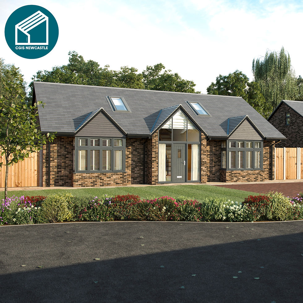 Impactful Bungalow CGIs for Rightmove Newcastle Upon Tyne
