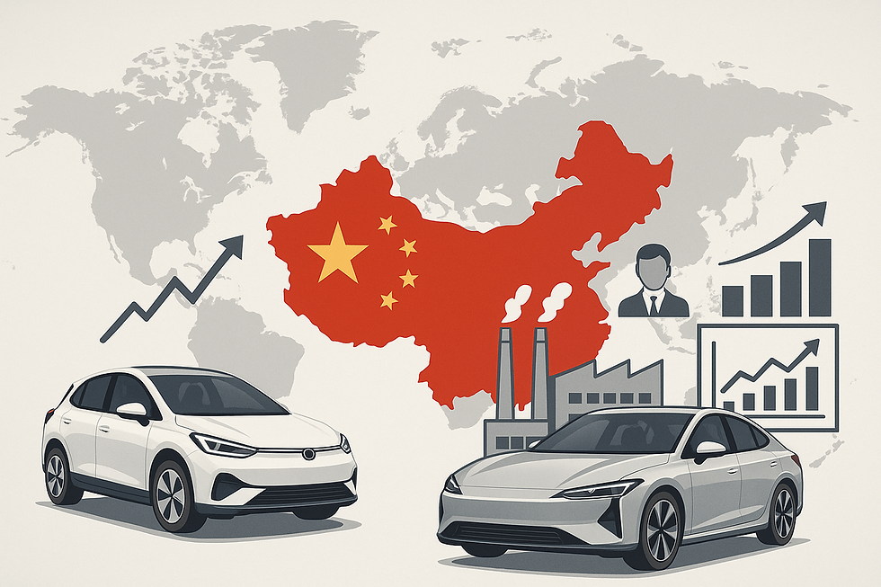 Chinese automotive industry global expansion and international market growth