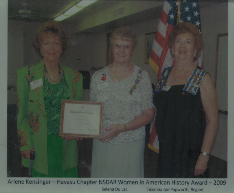 Arlene Kemsing's 2005 NWAWH award