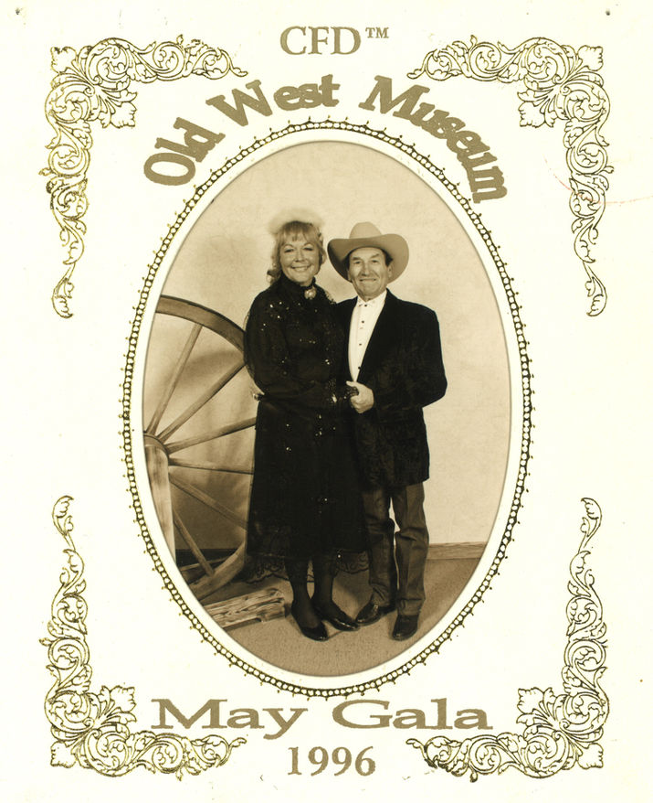 Couple at Old West Museum's May 1996 Gala