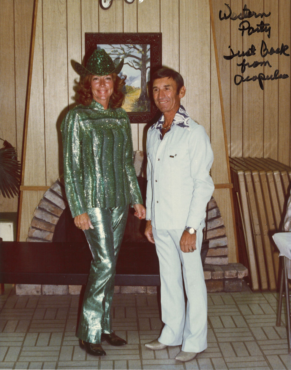 Don and Arlene at a Western Party