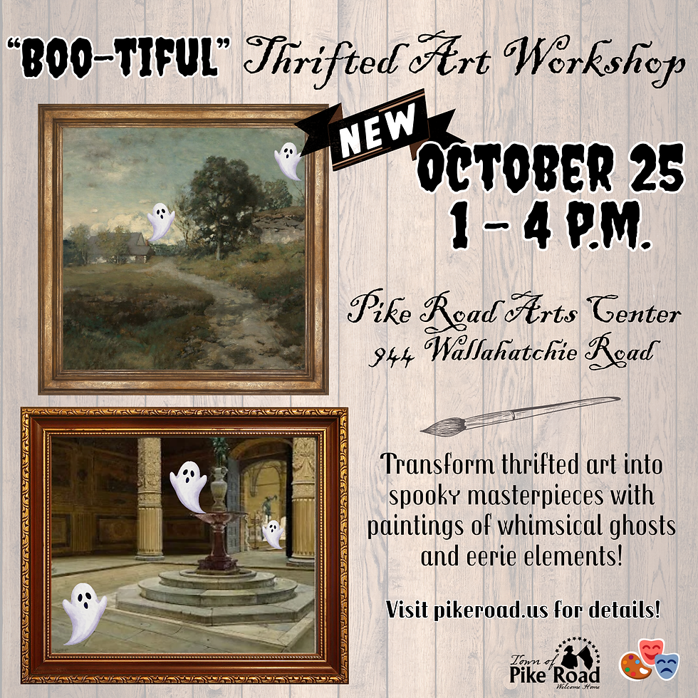 "Boo-tiful" Thrifted Art Workshop — Second Session