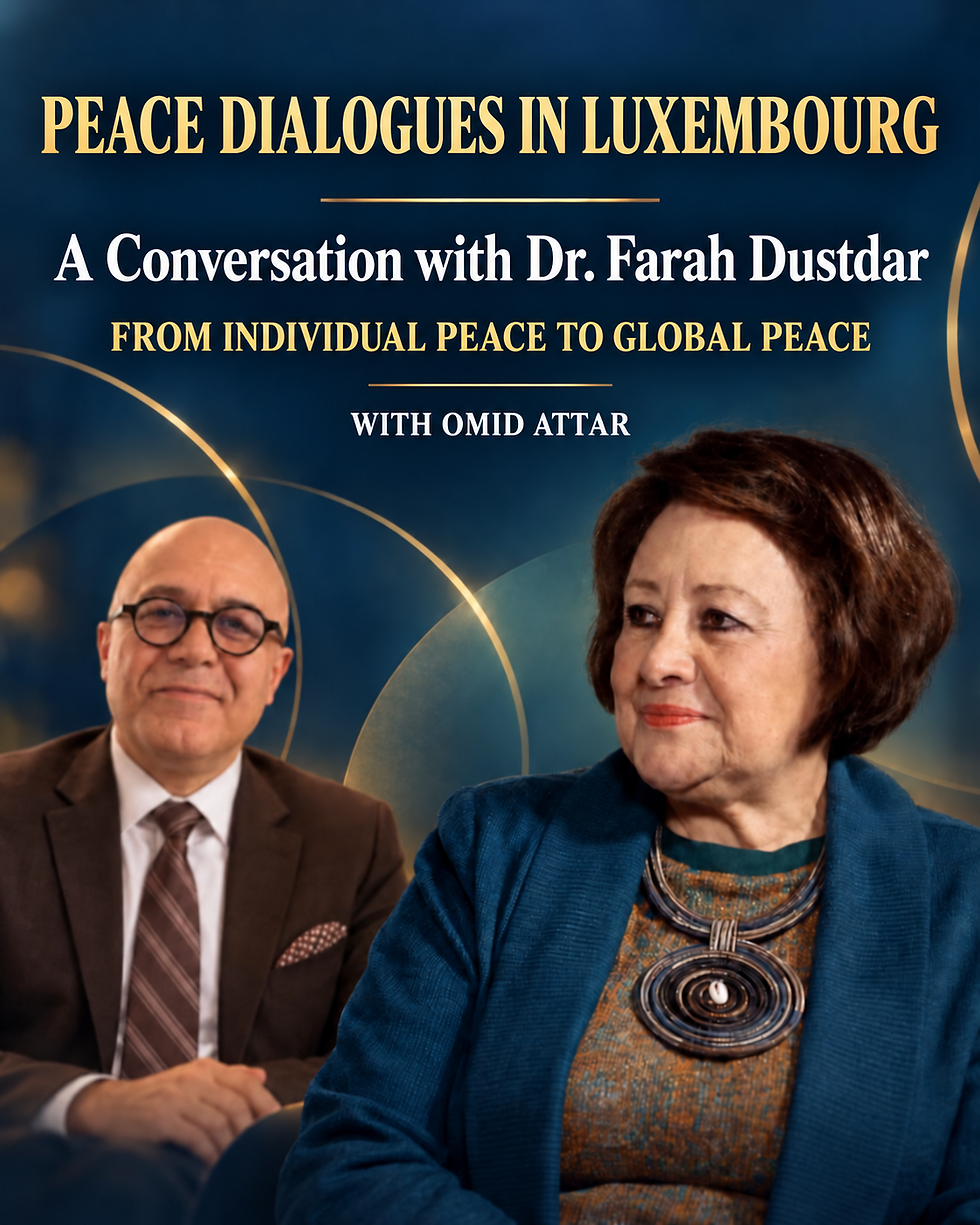 Peace Dialogues in Luxembourg with Dr. Farah Dustdar and Omid Attar