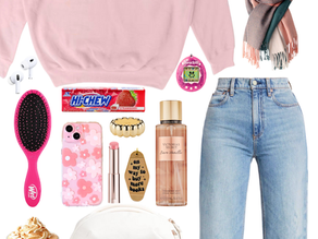 Cute and Cozy in Pink: The "Pookie" Sweatshirt Look