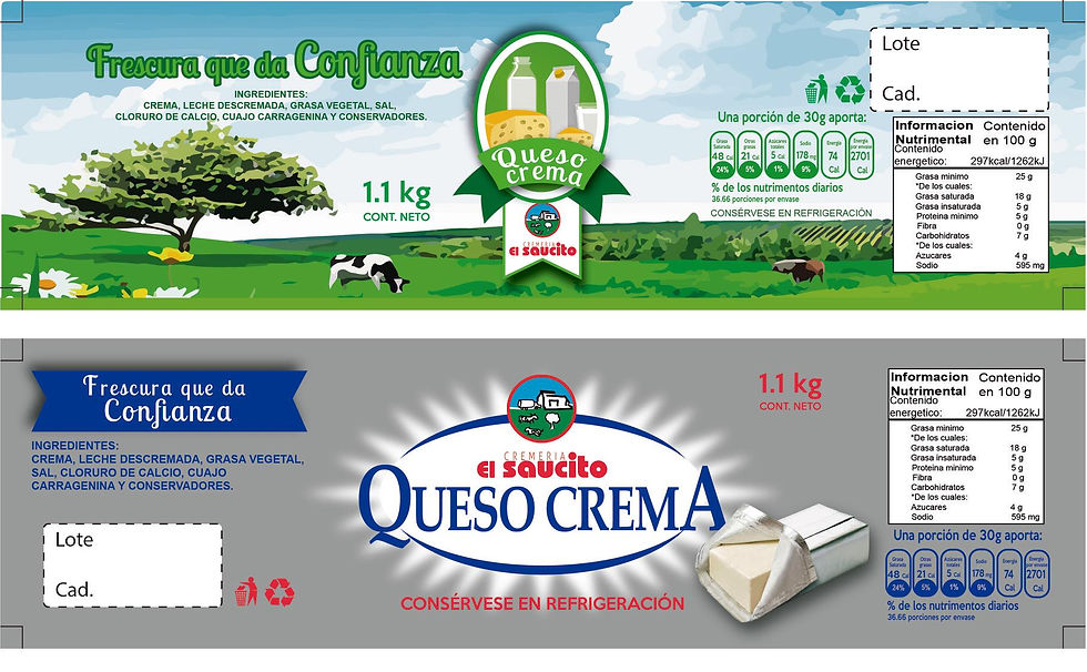 ETIQUETA QUESO CREMA