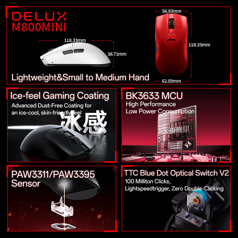 Miniatura: Delux M800mini Wireless 