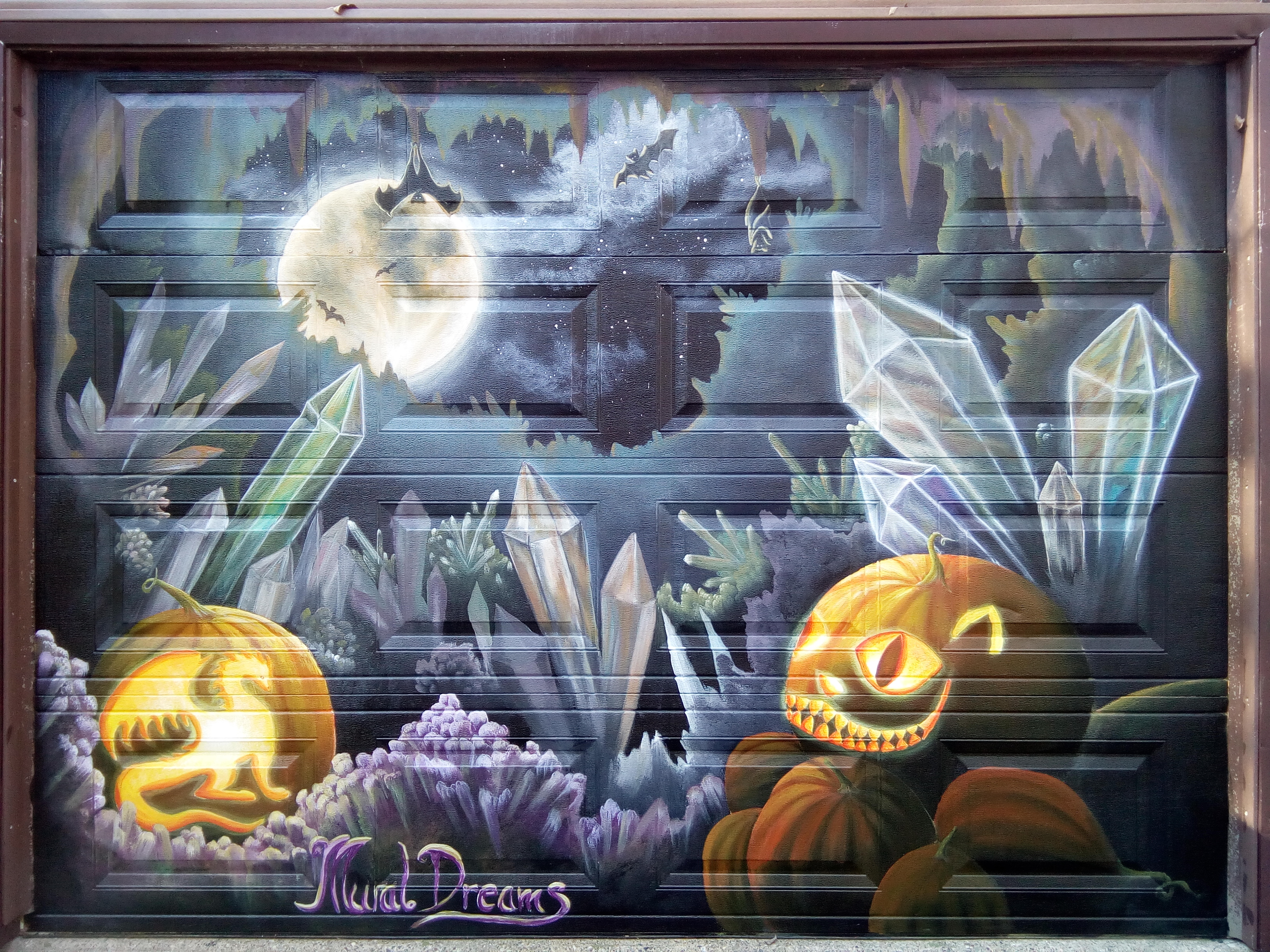 Seasonal garage door, Halloween