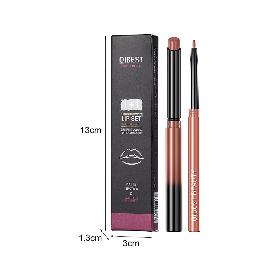 Thumbnail: QIBEST Matte Waterproof Lip Liner Set in Nude Shades