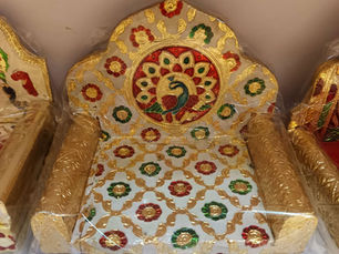 Adorn Your Laddu Gopal with a Royal Singhasan from Vrindavan E Store!