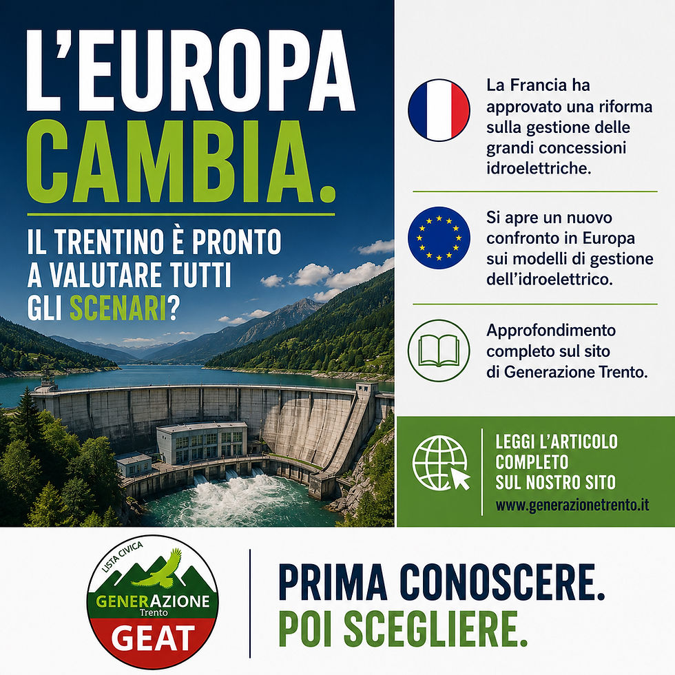 L’Europa cambia. Il Trentino è pronto a valutare tutti gli scenari?