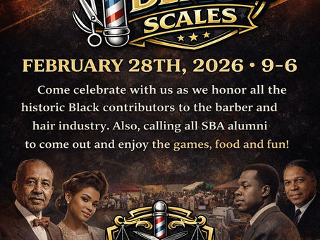 Scales Barber Academy Faded and Black