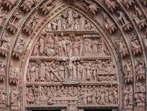 The Passion in Stone: Decoding Strasbourg Cathedral's Revolutionary Tympanum