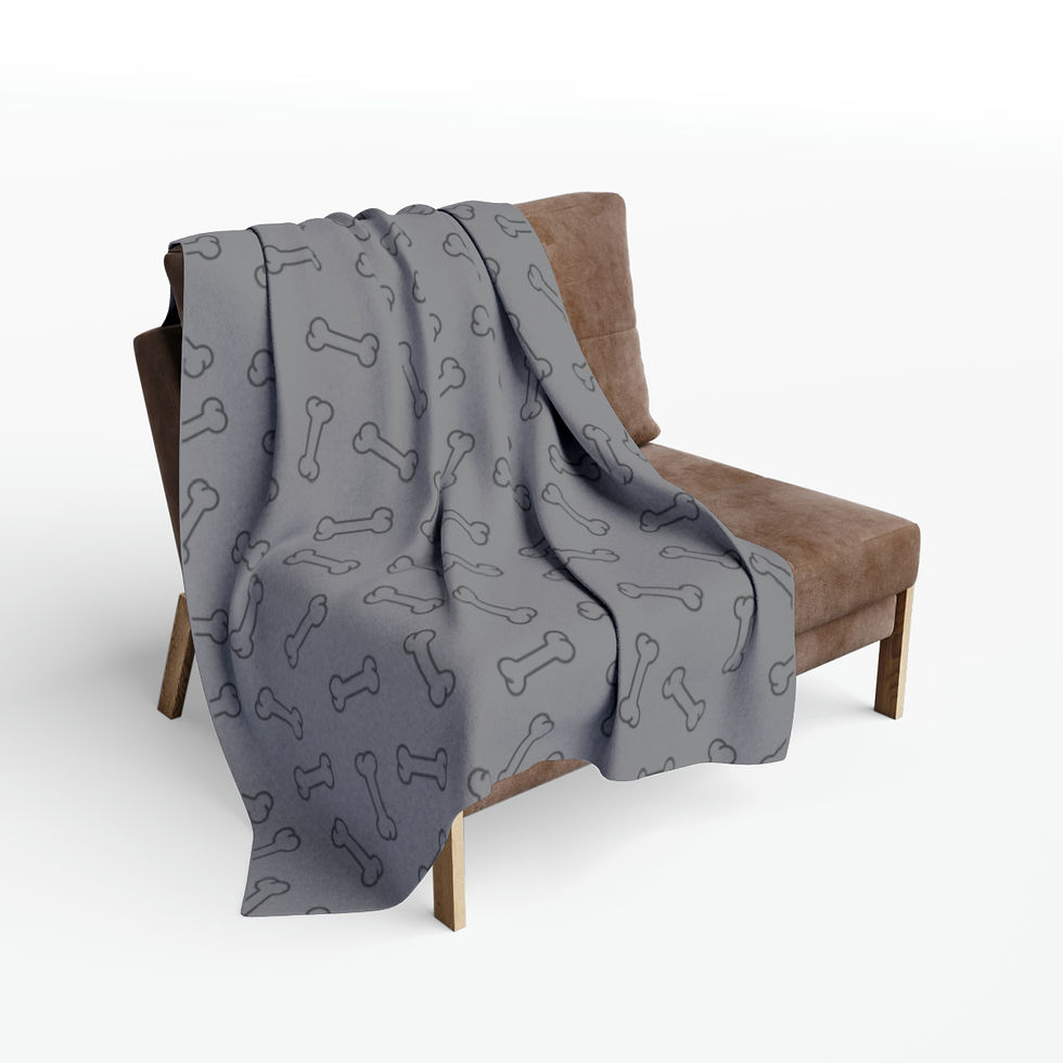 Thumbnail: Grey Arctic Fleece Dog Blanket
