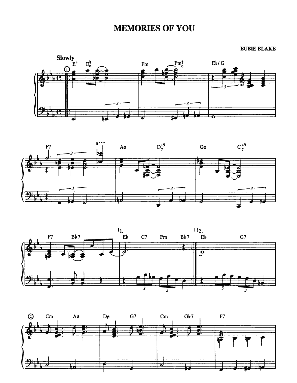music-notes-Eubie-Blake-MEMORIES-OF-YOU.
