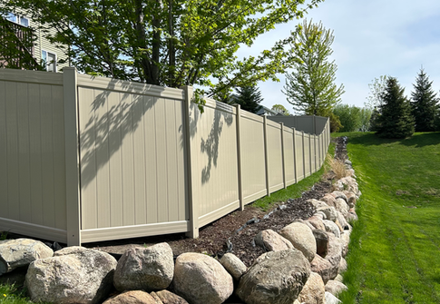 Adobe Vinyl Fence Installation Photo