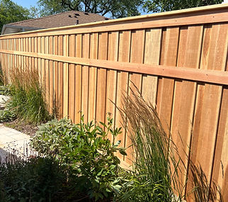 Wood cedar fences