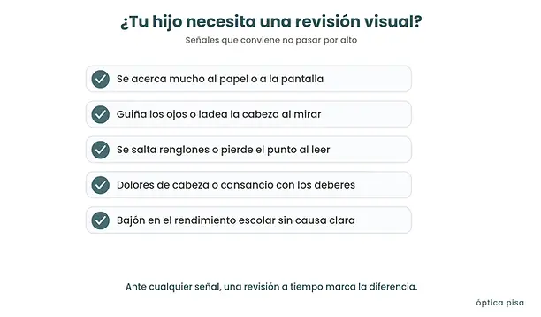 Examen visual infantil con optotipos de dibujos para niños en edad preescolar en Mairena del Aljarafe