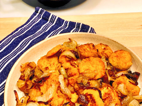 Jerusalem twice cooked sweet potatoes and onions (בטטה)