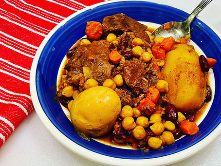 Hamin also known as Cholent (חמין) A winter dish the way my mother made it!