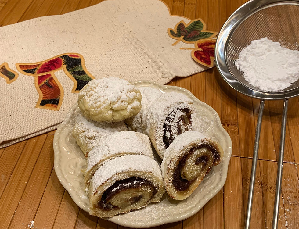 Date filled cookies in a melt in your mouth pastry.
