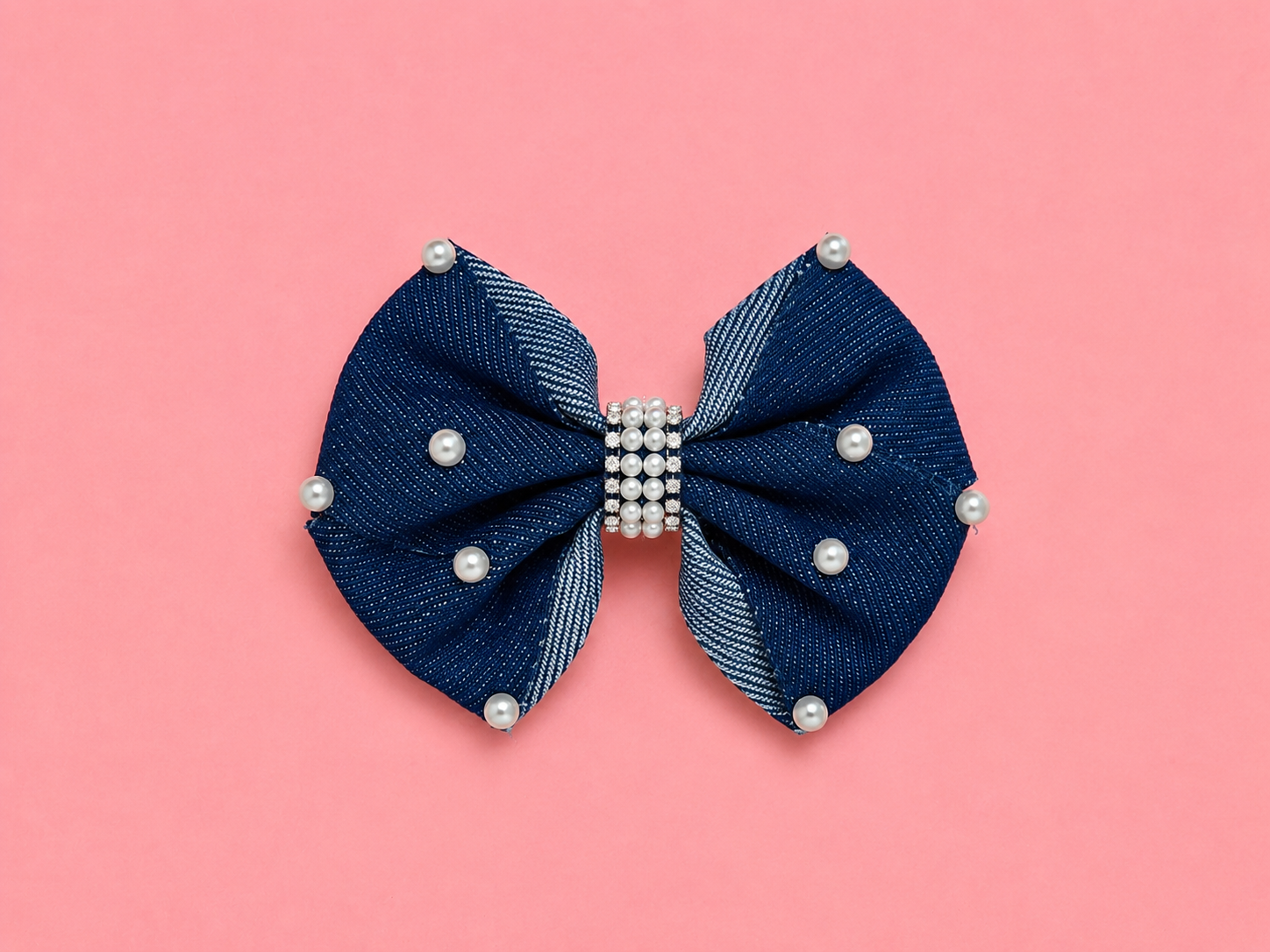 Denim & Diamonds Bow