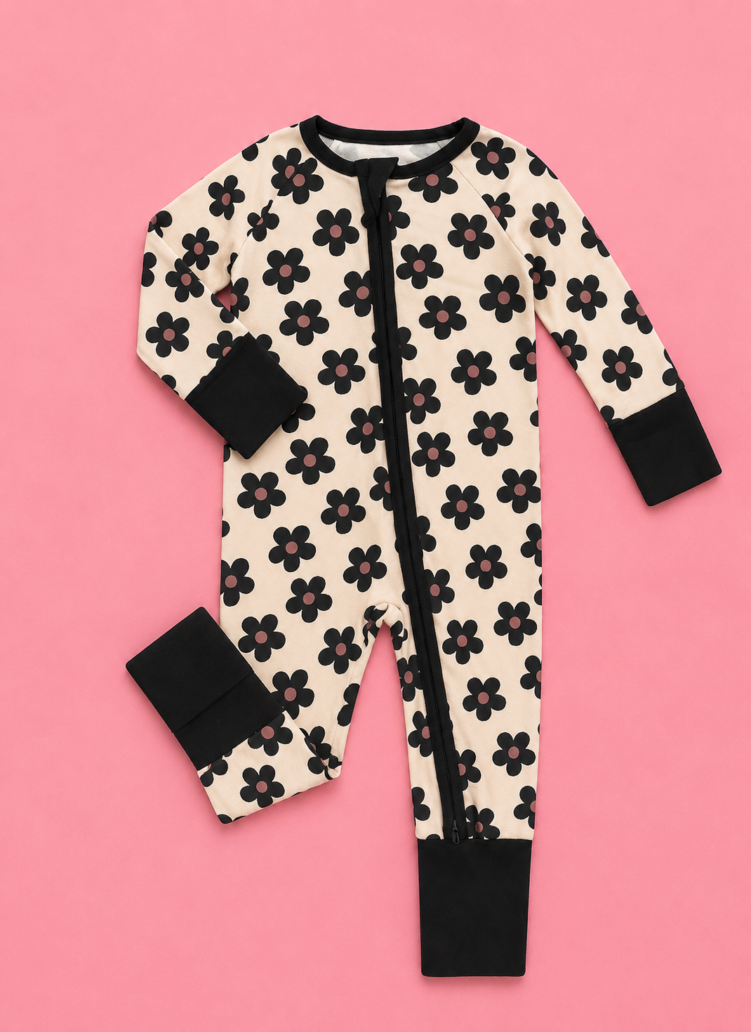 Midnight Bloom Zip-Up Sleeper