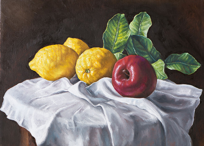 Oil Painting of Still Life