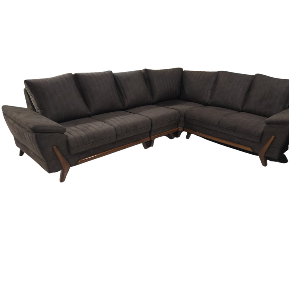 Thumbnail: 5 seater L shape Living Room Sofa Brown