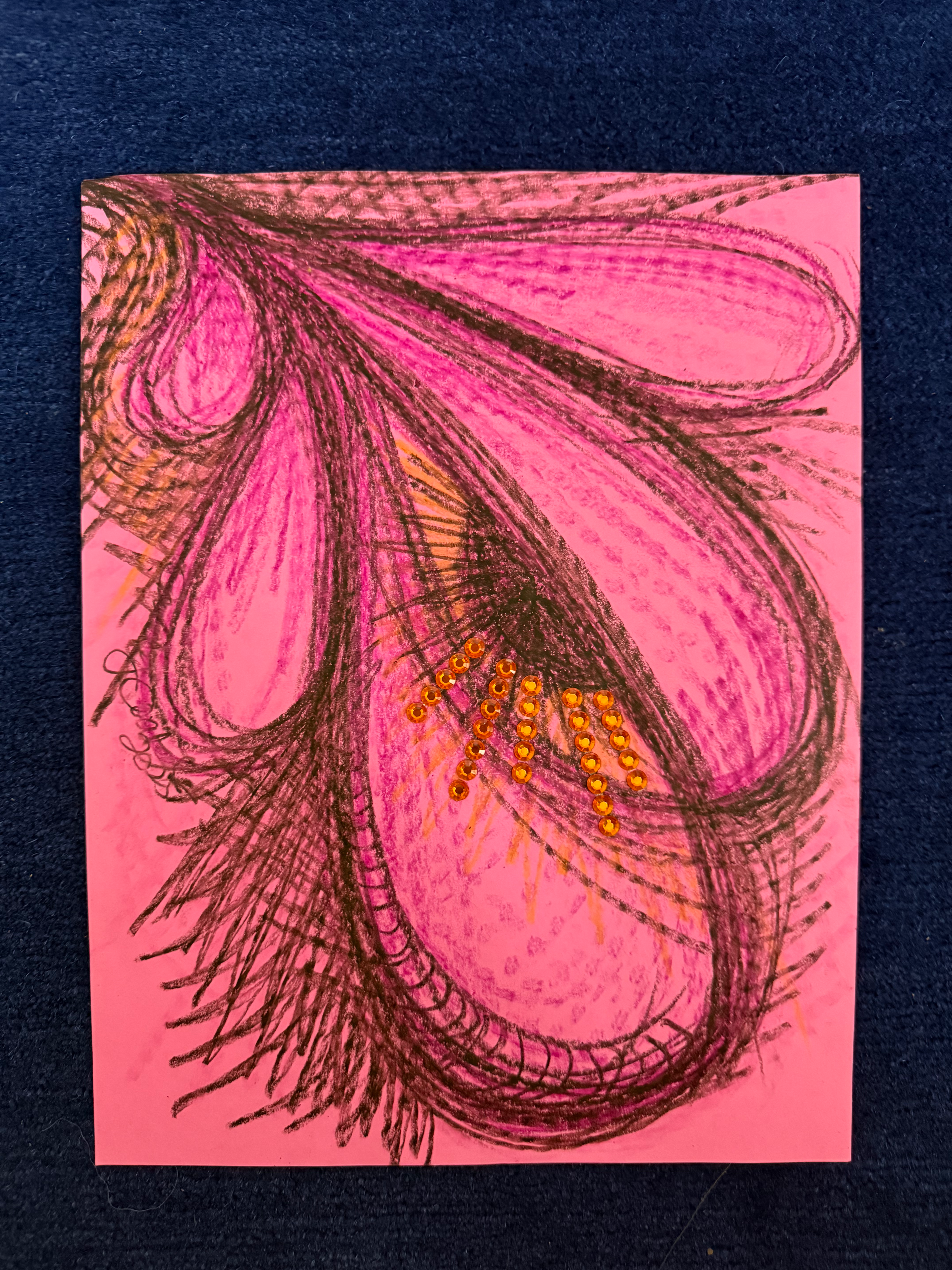 Bright Puffy Pink Heart Eye