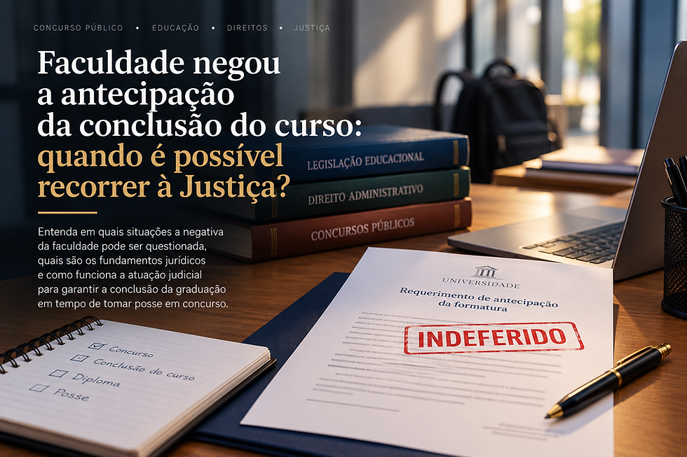 Faculdade negou a antecipação da conclusão do curso: o que é possível fazer?