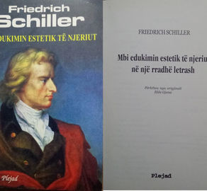 'Schiller". Letra e trembedhjetë mbi edukimin estetik të njeriut. Përktheu nga Gjermanishtja Dr. Elda Gjana-Boriçi.