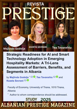 Anilzë e  studimit të Prof. Kozeta Sevranit dhe grupit  (artikulli në MDPI 2025) – të dhënat kryesore, korniza Tri-Lens, barrierat, përfitimet, segmentimi i tregut dhe konteksti i Shqipërisë janë