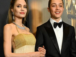 Angelina Jolie dhe djali i madh Knox  shfaqen me paraqitjen  e 
 jashtëzakonisht të rrallë në tapetin e kuq