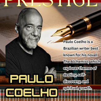 Paulo Coelhos, shkrimtar Brazilian , na meson: