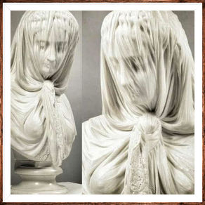 "Zonja e velluar"
Bust i skulpturuar në vitin 1869 nga artisti italian Giovanni Battista Lombardi.