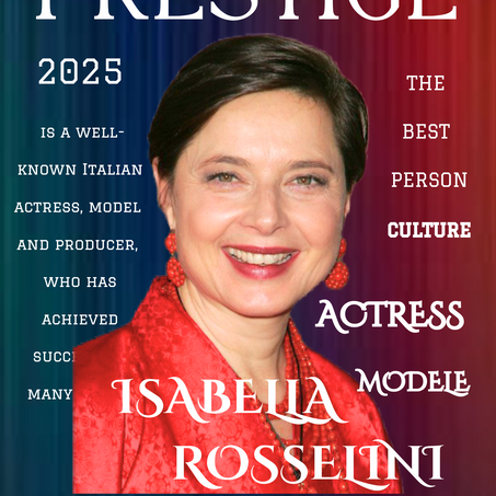 Isabella Rossellini është një aktore, modele dhe producente e njohur italiane, e cila ka arritur sukses në shumë fusha .