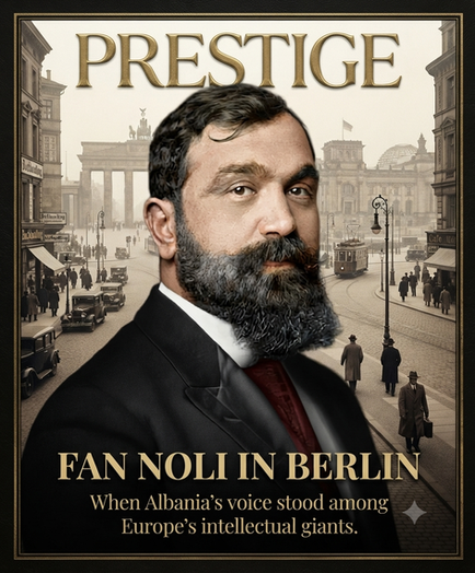 Fan Noli në Berlinin e vitit 1929
FAN NOLI NË BERLIN, PËRKRAH AINSHTAJNIT DHE BARBUSSE.