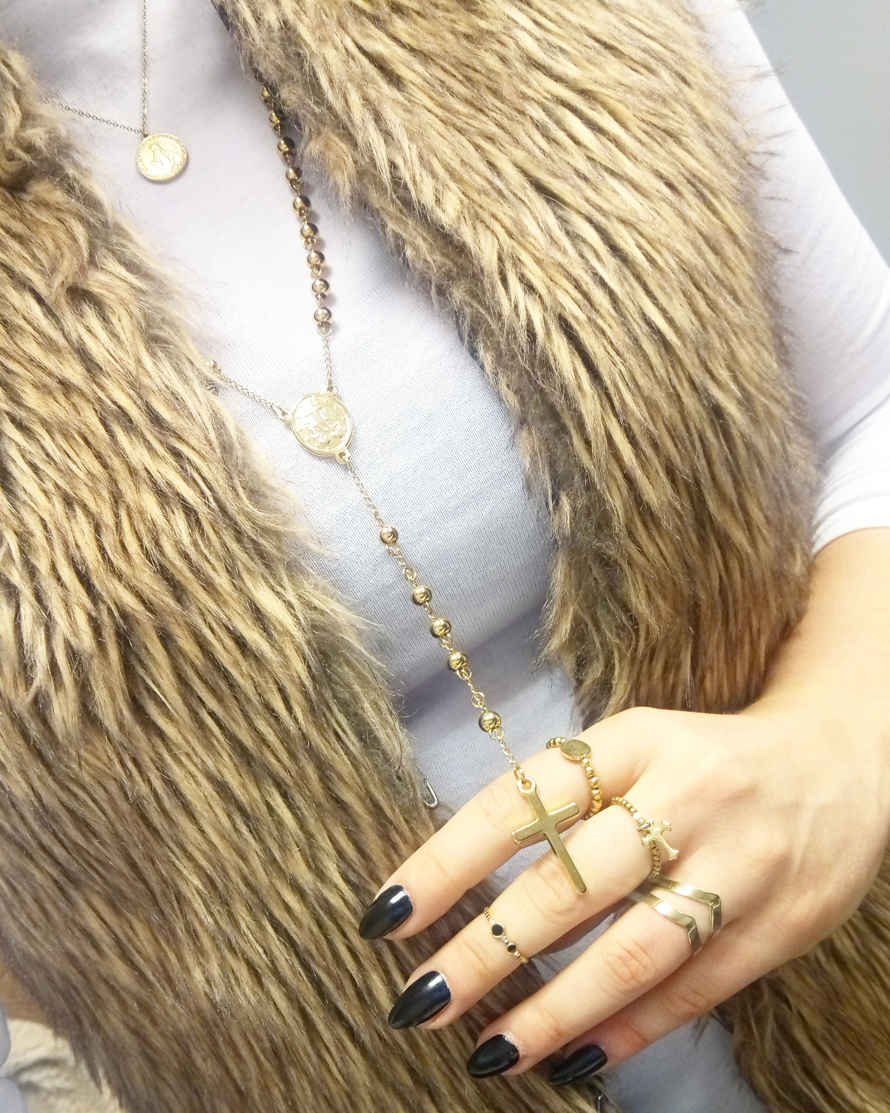 Komplet dwóch pierścionków ze stali nierdzewnej