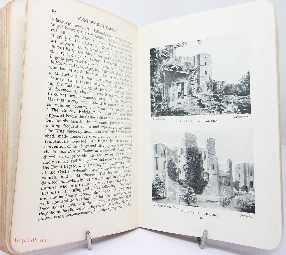 Thumbnail: Vintage Warwick, Leamington, Kenilworth. Travel Guide Book | Illustrated History