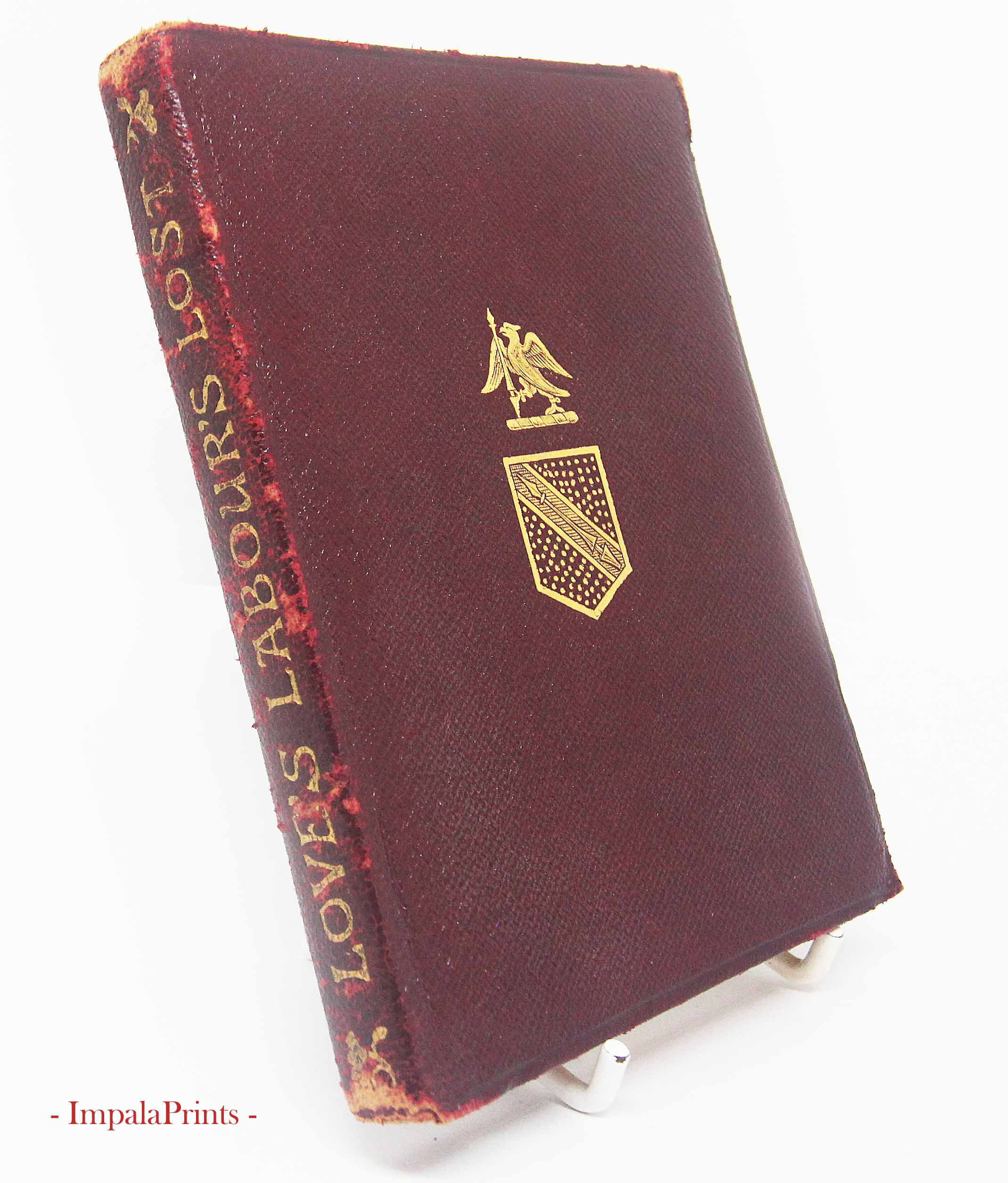 Loves Labours lost William Shakespeare 1910s Vintage pocket book English Literat