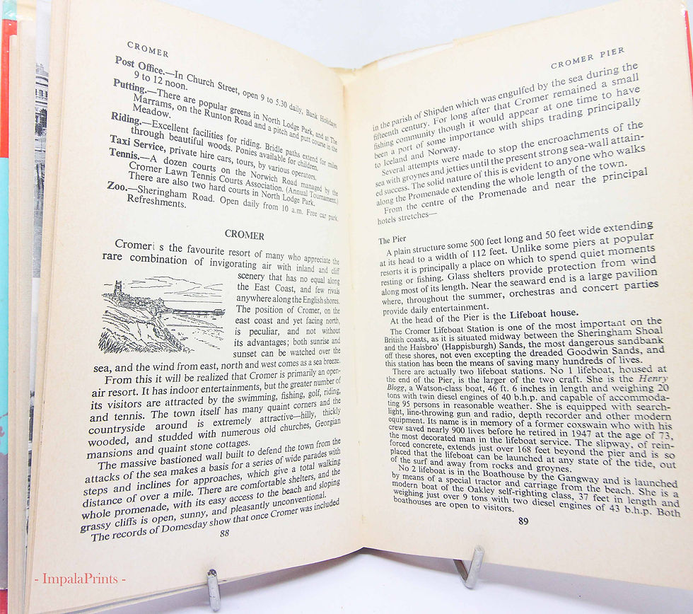 Thumbnail: Broads Norfolk & Suffolk Travel Book – Illustrated Vintage England Guide, City N