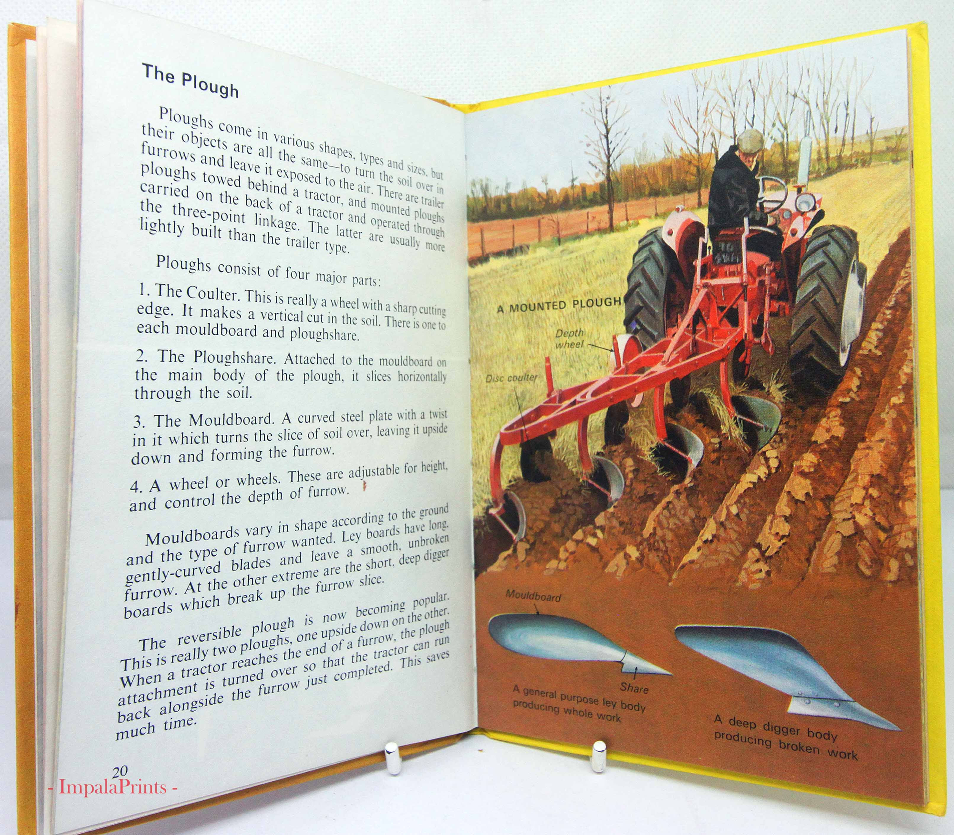 Farm Machinery Illustrated Vintage Ladybird Book | Children’s Collectable Factua