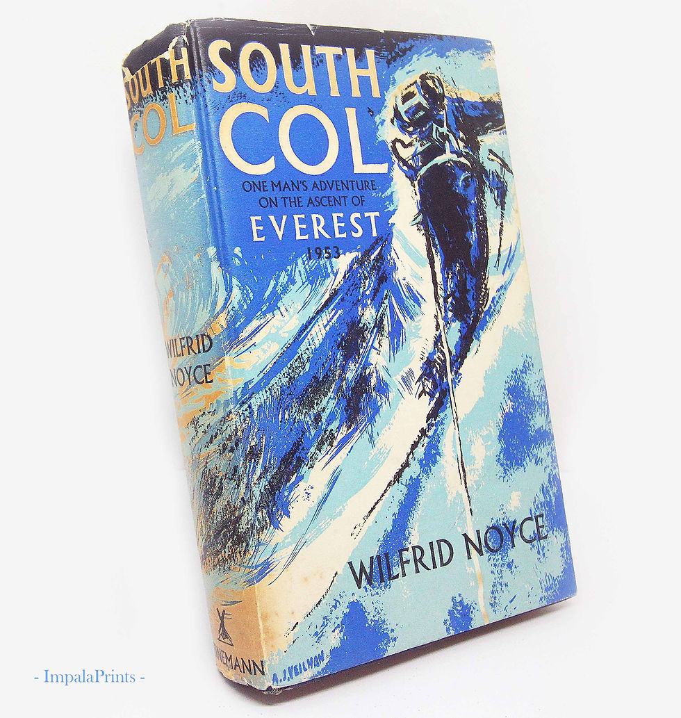 South Col 1954 Vintage Everest Expedition Illustrated Mountaineering Climbing Ad