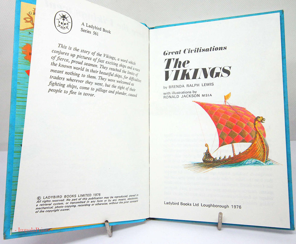 Thumbnail: Vintage Ladybird Book “The Vikings” Adventure from History Series | Illustrated