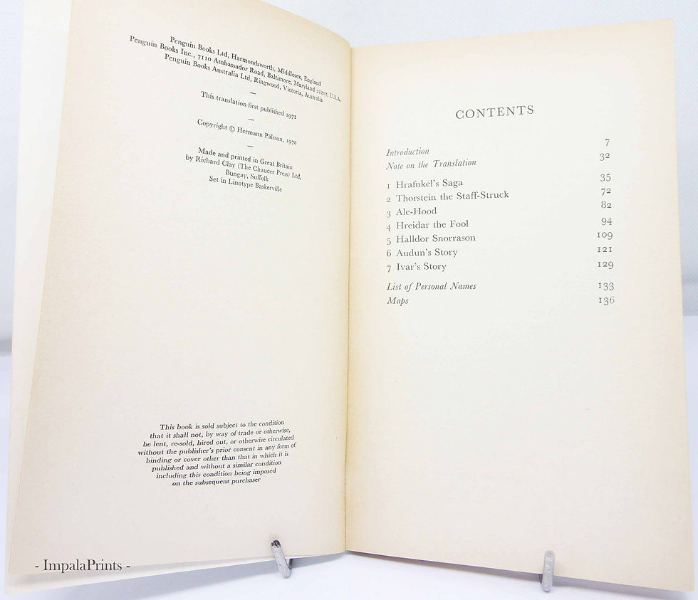 Thumbnail: Hrafnkels Saga and Other Stories, a classic collection of Icelandic tales in bea