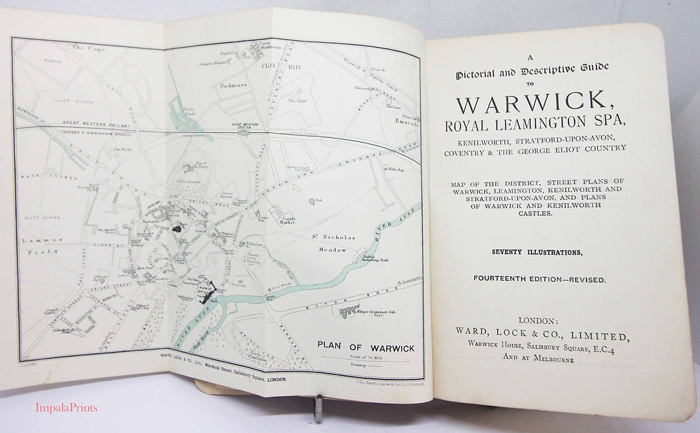 Thumbnail: Vintage Warwick, Leamington, Kenilworth. Travel Guide Book | Illustrated History