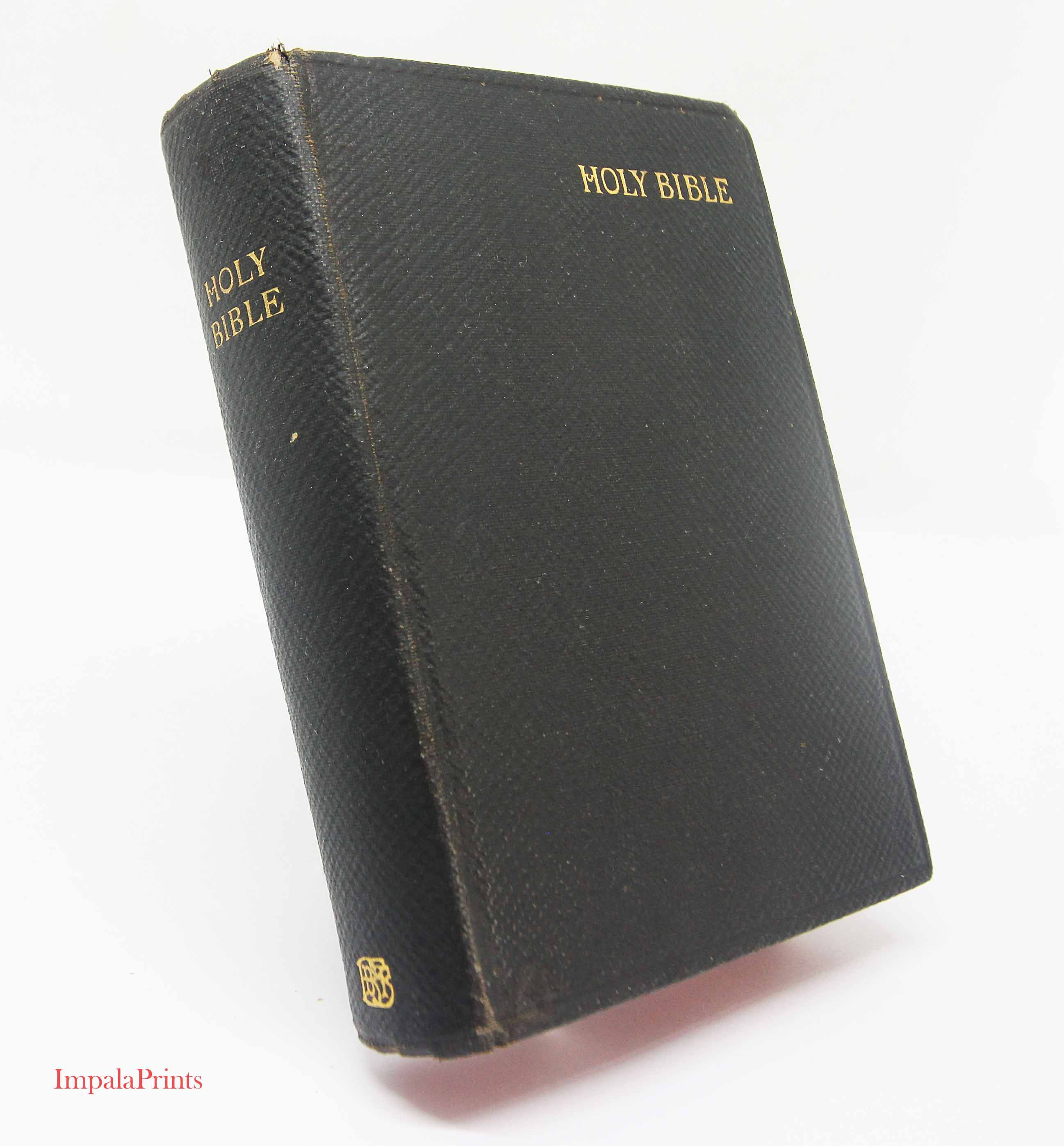 Antique Holy Bible 1929, Vintage Christian Scripture, Religious Hardcover Book,